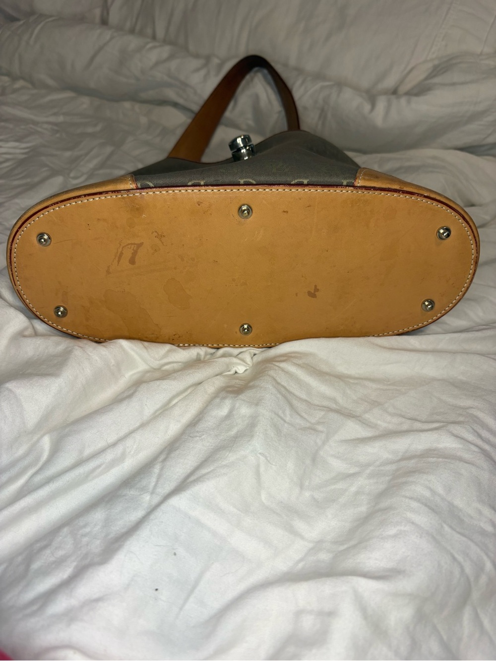 Y2K Dooney & Bourke Classic Signature Hobo Shoulder Bag. Jackie Closure - Picture 9 of 16